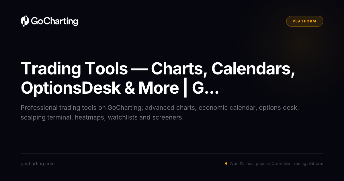 Gocharting Options Chart Trading Tools — Charts, Calendars, OptionsDesk & More | GoCharting