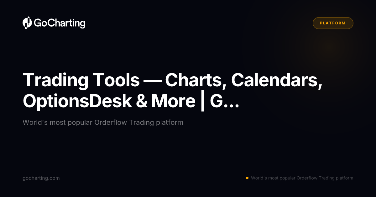 Trading Tools — Charts, Calendars, OptionsDesk & More | GoCharting