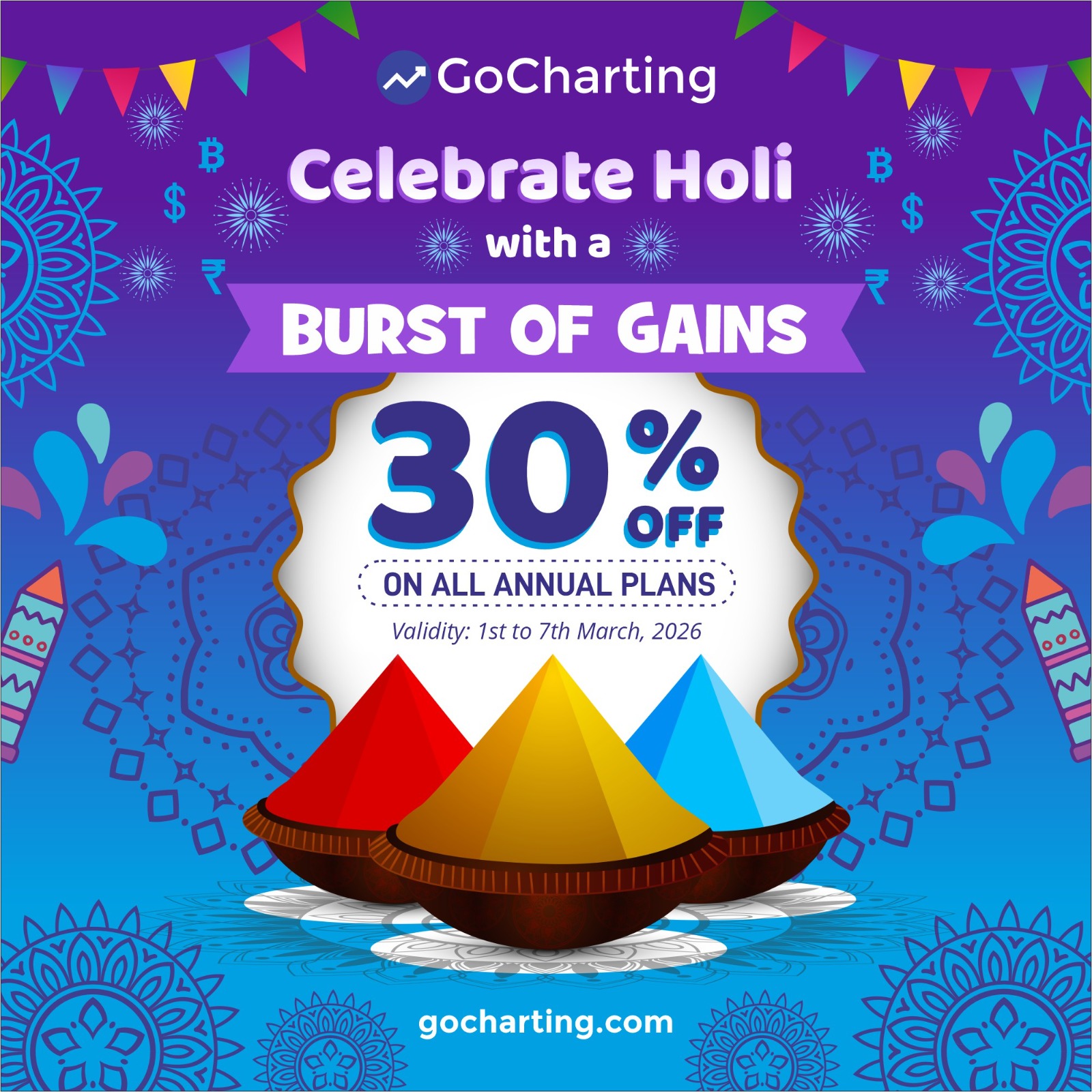 Holi 2026 - Burst of Gains